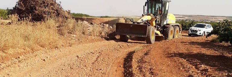 Arreglo de caminos en Longares