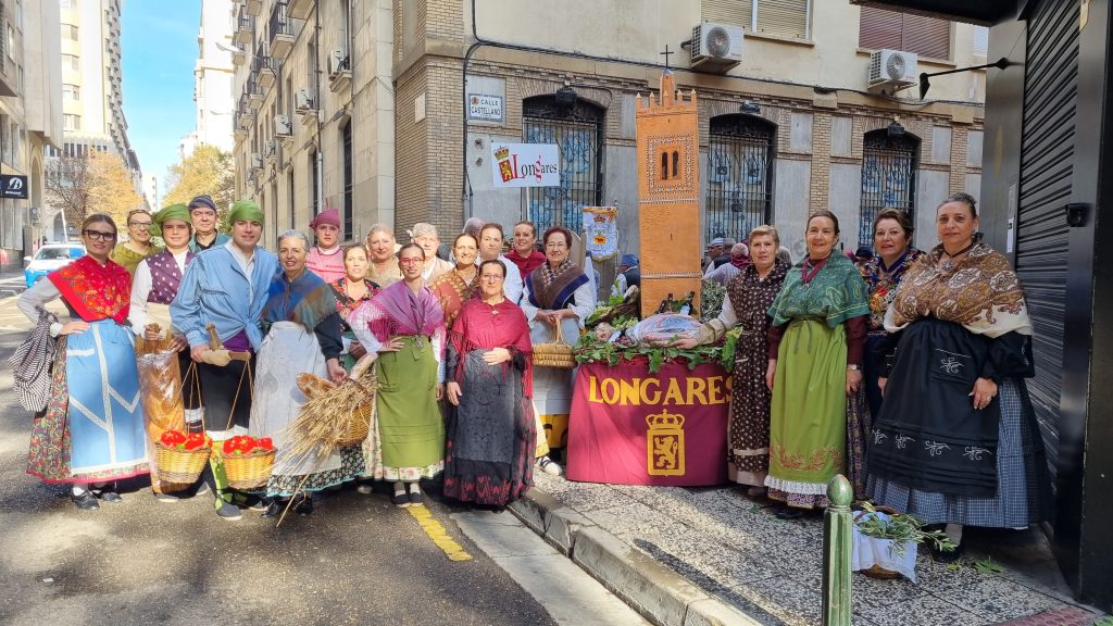 Grupo de Longares en la Ofrenda de Frutos