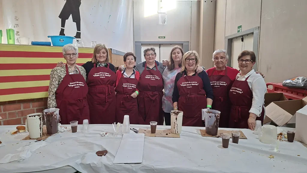 Asociación de mujeres que preparó la chocolatada