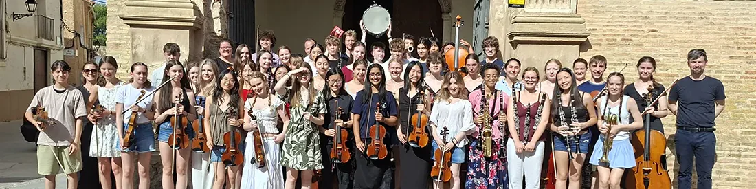 La City of Leeds Youth Orchestra actuó en Longares La City of Leeds Youth Orchestra actuó en Longares